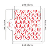 XL PALM LEAVES STENCIL